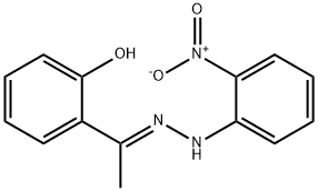 2-[N-(2-nitrophenyl)ethanehydrazonoyl]phenol Struktur