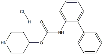 piperidin-4-yl [1,1'-biphenyl]-2-ylcarbamate Hydrochloride Struktur