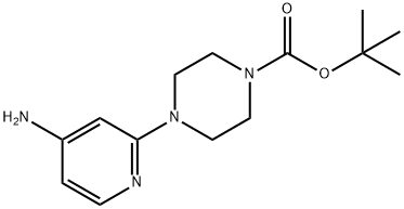 tert-butyl 4-(4-aminopyridin-2-yl)piperazine-1-carboxylate Struktur