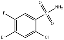 4-BROMO-2-CHLORO-5-FLUOROBENZENESULFONAMIDE Struktur