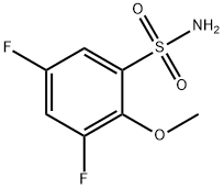 3,5-DIFLUORO-2-METHOXYBENZENESULFONAMIDE Struktur