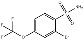 2-BROMO-4-(TRIFLUOROMETHOXY)BENZENESULFONAMIDE Struktur