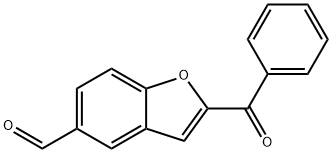 2-Benzoylbenzofuran-5-carbaldehyde Struktur