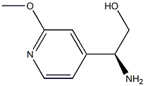 (2S)-2-AMINO-2-(2-METHOXY(4-PYRIDYL))ETHAN-1-OL Struktur