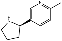 (R)-2-Methyl-5-(2-pyrrolidinyl)-pyridine Struktur