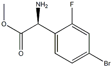 METHYL(2S)-2-AMINO-2-(4-BROMO-2-FLUOROPHENYL)ACETATE Struktur