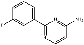 4-AMINO-2-(3-FLUOROPHENYL)PYRIMIDINE Struktur