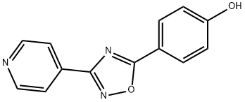 4-(3-Pyridin-4-yl-[1,2,4]oxadiazol-5-yl)-phenol Struktur