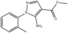 methyl 5-amino-1-(2-methylphenyl)-1H-pyrazole-4-carboxylate Struktur