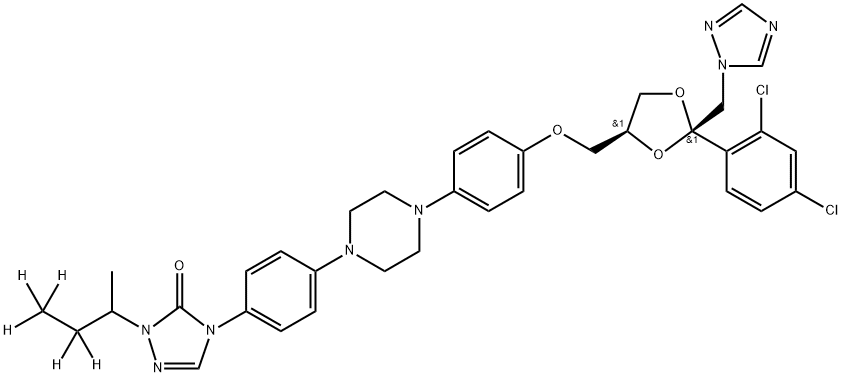 Itraconazole-D5 Struktur