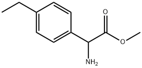 METHYL2-AMINO-2-(4-ETHYLPHENYL)ACETATE Struktur