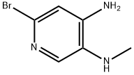 6-BROMO-N3-METHYLPYRIDINE-3,4-DIAMINE Struktur