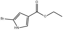 5-Bromo-1H-pyrrole-3-carboxylic acid ethyl ester Struktur