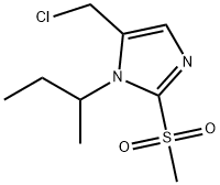 1-(butan-2-yl)-5-(chloromethyl)-2-methanesulfonyl-1H-imidazole Struktur