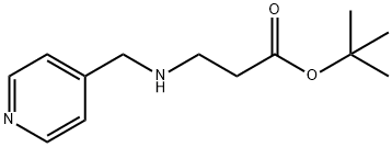 tert-butyl 3-{[(pyridin-4-yl)methyl]amino}propanoate Struktur