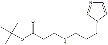 tert-butyl 3-{[3-(1H-imidazol-1-yl)propyl]amino}propanoate Struktur