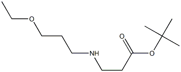 tert-butyl 3-[(3-ethoxypropyl)amino]propanoate Struktur