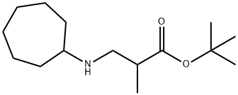 tert-butyl 3-(cycloheptylamino)-2-methylpropanoate Struktur