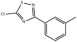 5-chloro-3-(3-methylphenyl)-1,2,4-thiadiazole Struktur