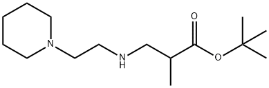 tert-butyl 2-methyl-3-{[2-(piperidin-1-yl)ethyl]amino}propanoate Struktur