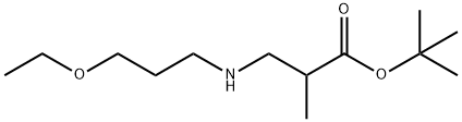 tert-butyl 3-[(3-ethoxypropyl)amino]-2-methylpropanoate Struktur