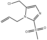 5-(chloromethyl)-2-methanesulfonyl-1-(prop-2-en-1-yl)-1H-imidazole Struktur