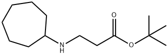 tert-butyl 3-(cycloheptylamino)propanoate Struktur