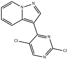 3-(2,5-DICHLOROPYRIMIDIN-4-YL)PYRAZOLO[1,5-A]PYRIDINE Struktur