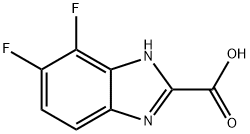 6,7-Difluoro-1H-benzoimidazole-2-carboxylic acid Struktur