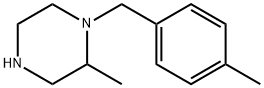 2-methyl-1-[(4-methylphenyl)methyl]piperazine Struktur