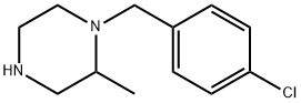 1-[(4-chlorophenyl)methyl]-2-methylpiperazine Struktur