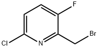 2-(bromomethyl)-6-chloro-3-fluoropyridine Struktur