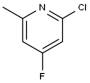 2-chloro-4-fluoro-6-methylpyridine Struktur