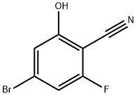 4-BROMO-2-FLUORO-6-HYDROXYBENZONITRILE Struktur