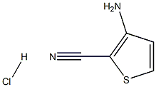 3-Aminothiophene-2-carbonitrile hydrochloride Struktur