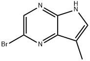 2-BROMO-7-METHYL-5H-PYRROLO[2,3-B]PYRAZINE Struktur