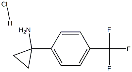 1-(4-(TRIFLUOROMETHYL) PHENYL)CYCLOPROPANAMINE. HCL Struktur