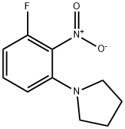 1-(3-fluoro-2-nitrophenyl)pyrrolidine Struktur