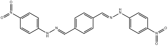 1,1'-[1,4-phenylenedi(methylylidene)]bis[2-(4-nitrophenyl)hydrazine] Struktur