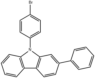 9-(4-Bromophenyl)-2-phenyl-Carbazole Struktur