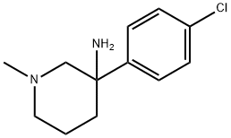 3-(4-CHLOROPHENYL)-1-METHYLPIPERIDIN-3-AMINE Struktur