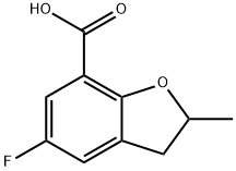 5-fluoro-2-methyl-2,3- dihydrobenzofuran -7-carboxylic acid Struktur