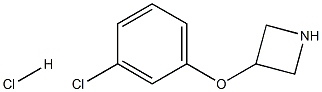 3-(3-chlorophenoxy)azetidine hydrochloride Struktur