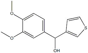 (3,4-DIMETHOXYPHENYL)(THIOPHEN-3-YL)METHANOL Struktur