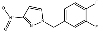 1-[(3,4-difluorophenyl)methyl]-3-nitro-1H-pyrazole Struktur