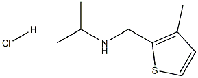 [(3-methylthiophen-2-yl)methyl](propan-2-yl)amine hydrochloride Struktur