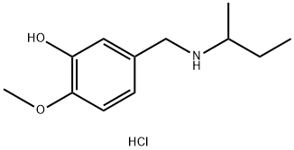 5-{[(butan-2-yl)amino]methyl}-2-methoxyphenol hydrochloride Struktur