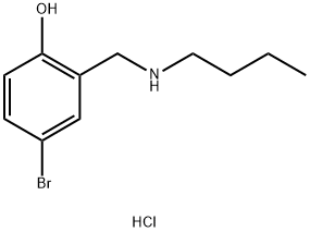 4-bromo-2-[(butylamino)methyl]phenol hydrochloride Struktur