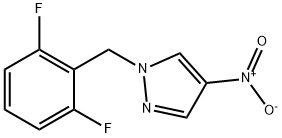 1-[(2,6-difluorophenyl)methyl]-4-nitro-1H-pyrazole Struktur