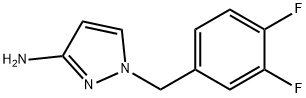 1-[(3,4-difluorophenyl)methyl]-1H-pyrazol-3-amine Struktur